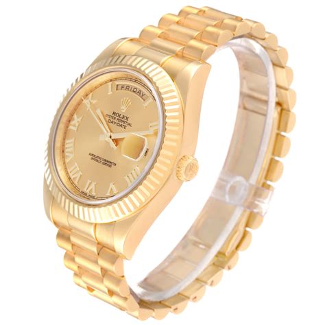 rolex day date ii yellow gold